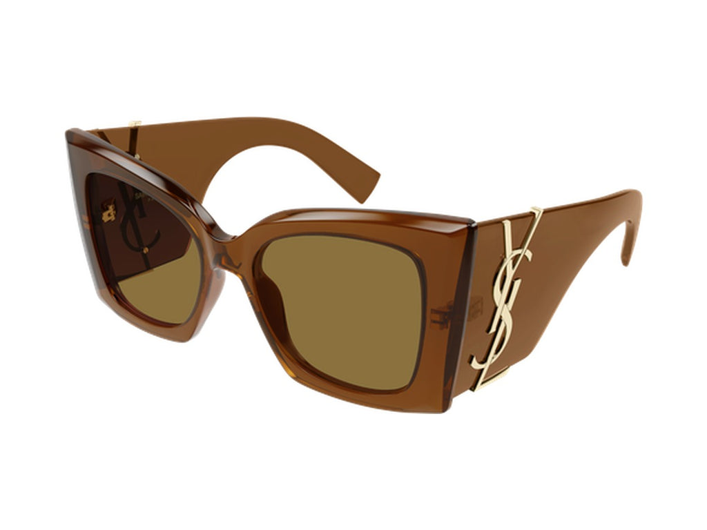 Saint Laurent SL M119 BLAZE CRYSTAL-002 sunglasses - Brown / Brown