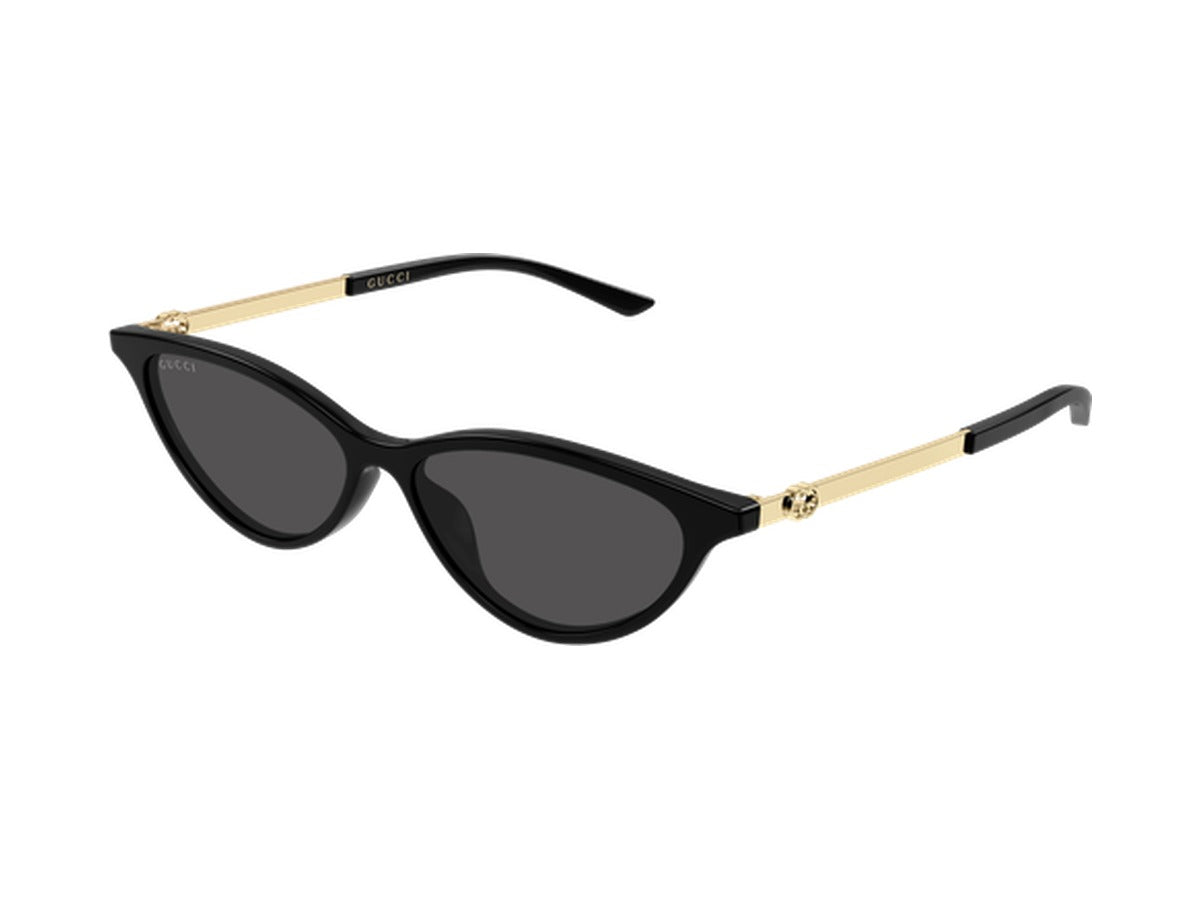 Gucci GG2211S-001 sunglasses - Black & Gold / Grey
