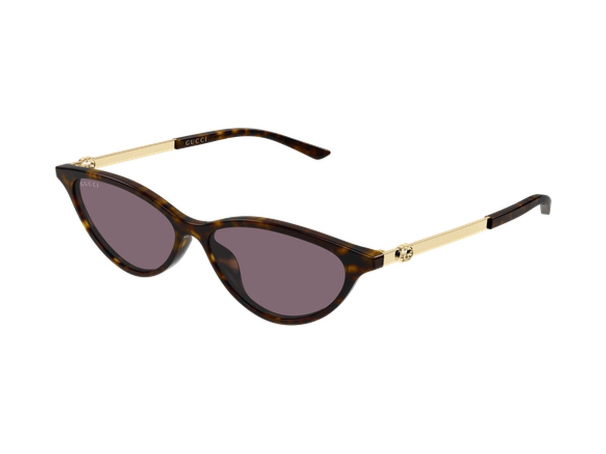 Gucci GG2211S-003 sunglasses - Havana & Gold / Violet