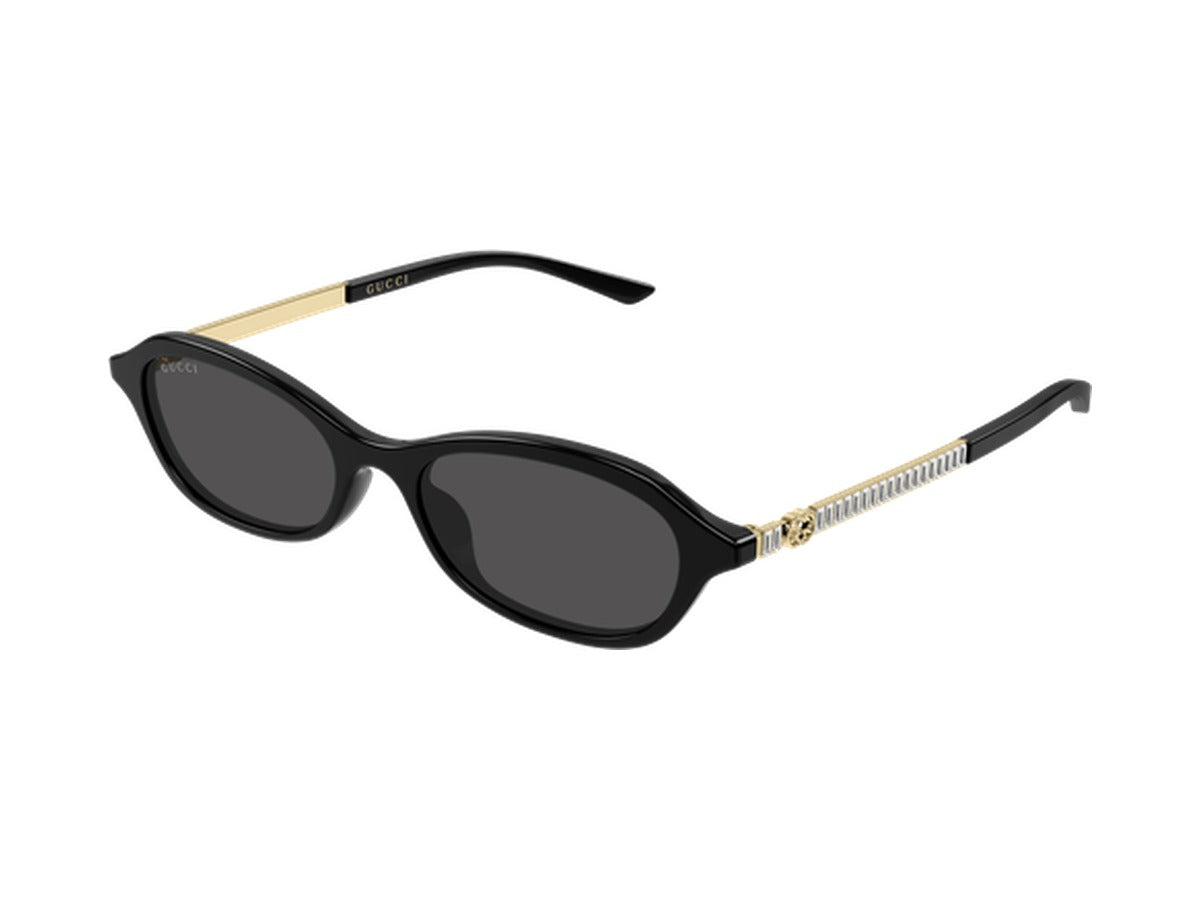 Gucci GG2212S-001 sunglasses - Black & Gold / Grey