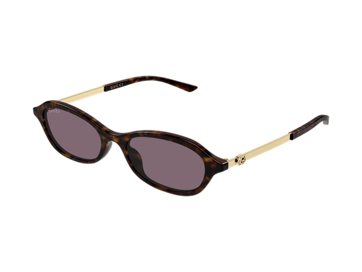 Gucci GG2212S-003 sunglasses - Havana & Gold / Violet