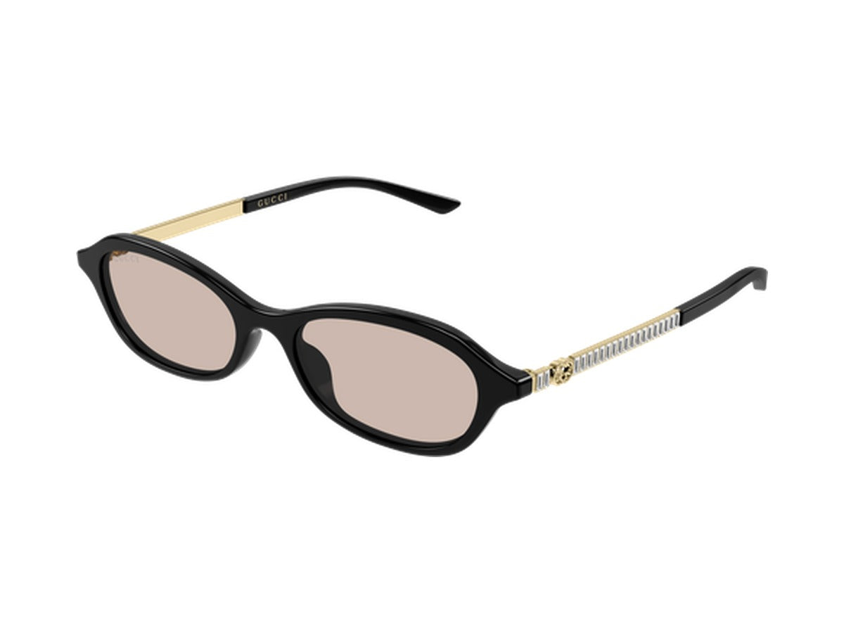 Gucci GG2212S-004 sunglasses - Black & Gold / Pink