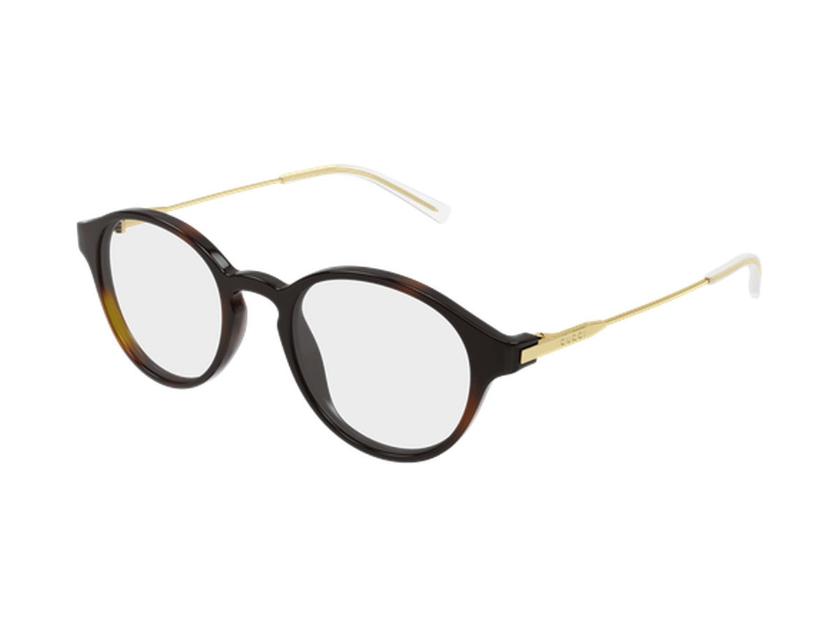 Gucci GG2253O-002 glasses - Havana & Gold