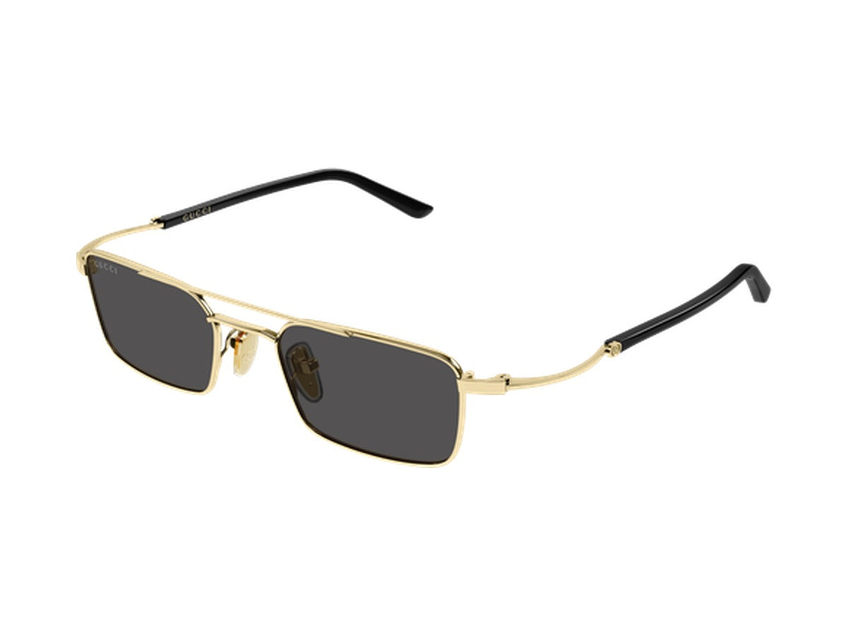 Gucci GG2258S-001 sunglasses - Gold & Black / Grey