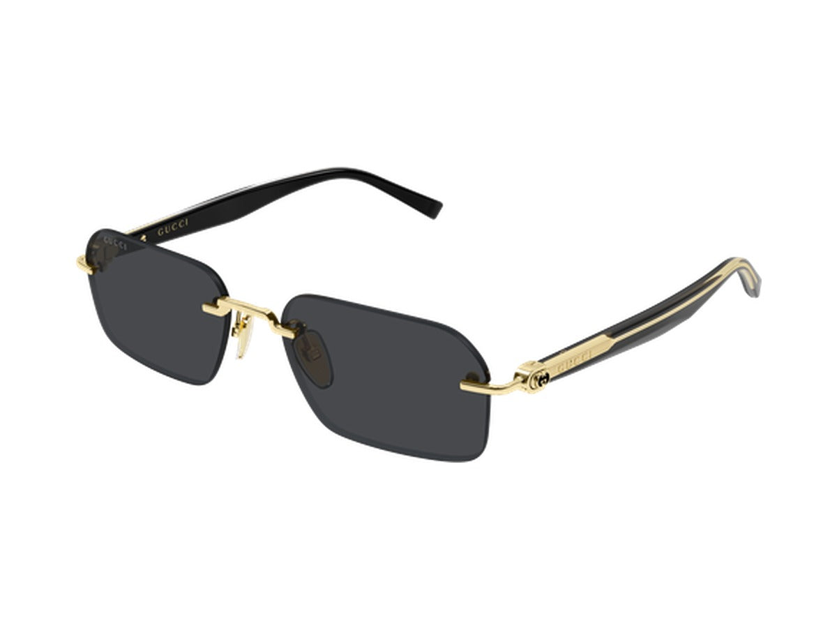Gucci GG2259S-001 sunglasses - Gold & Black / Grey