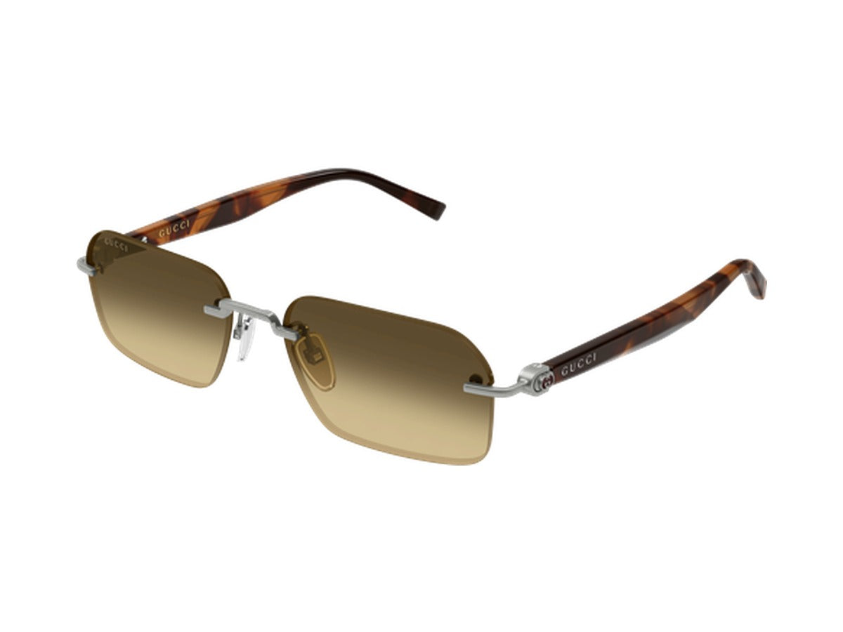 Gucci GG2259S-002 sunglasses - Gunmetal & Havana / Brown