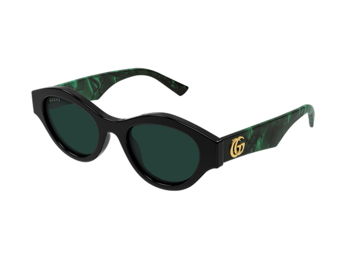 Gucci GG2207S-003 sunglasses - Black & Green / Green