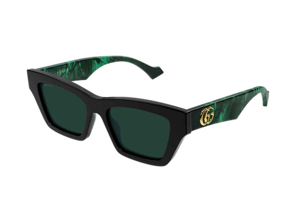 Gucci GG1753S-007 sunglasses - Black & Green / Green