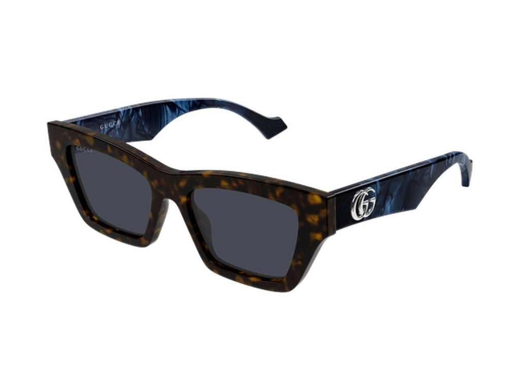 Gucci GG1753S-008 sunglasses - Havana & Blue / Blue