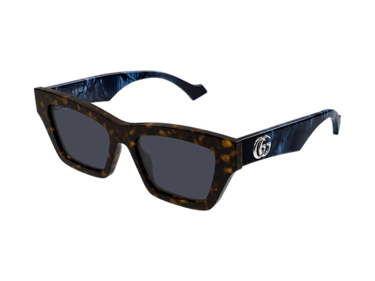 Gucci GG1753S-008 sunglasses - Havana & Blue / Blue