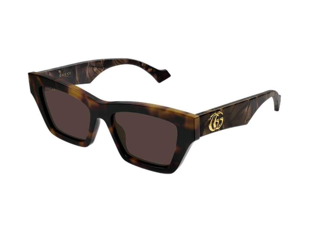 Gucci GG1753S-009 sunglasses - Havana & Brown / Brown