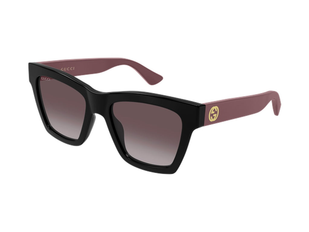 Gucci GG1714S-010 sunglasses - Black & Burgundy / Red