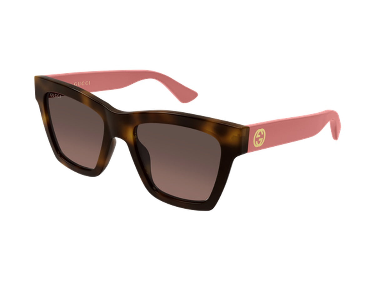 Gucci GG1714S-012 sunglasses - Havana & Pink / Brown