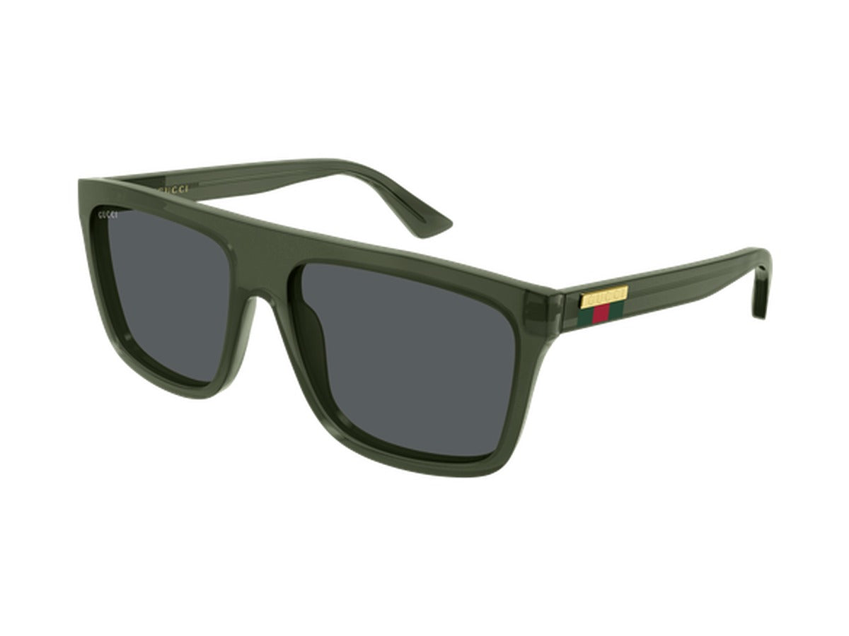 Gucci GG0748S-011 sunglasses - Green / Grey