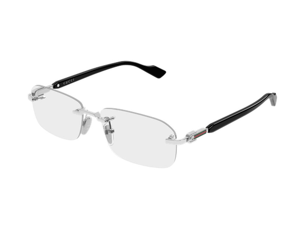 Gucci GG1221O-008 glasses - Silver & Black