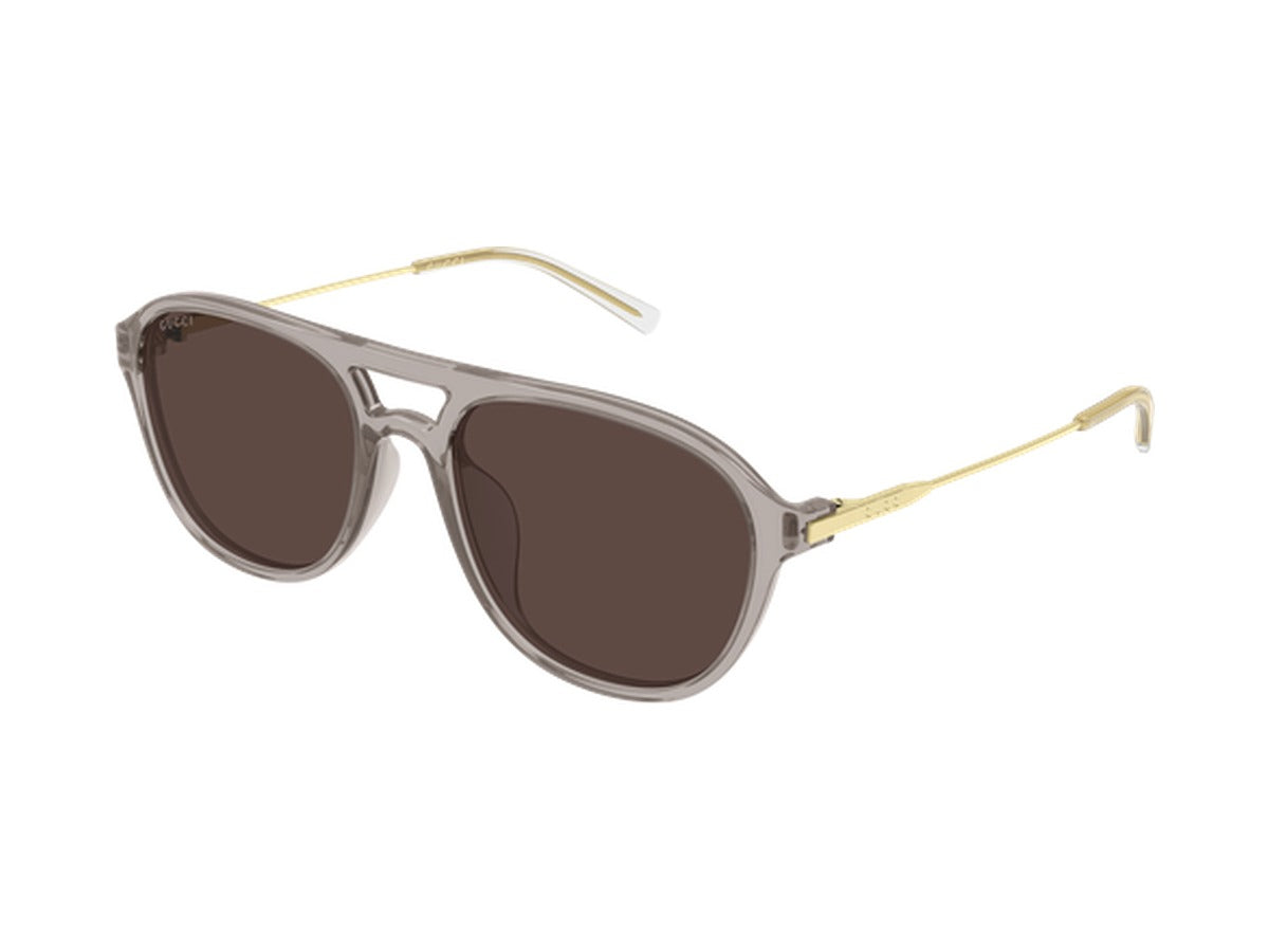 Gucci GG2254SK-003 sunglasses - Grey & Gold / Brown