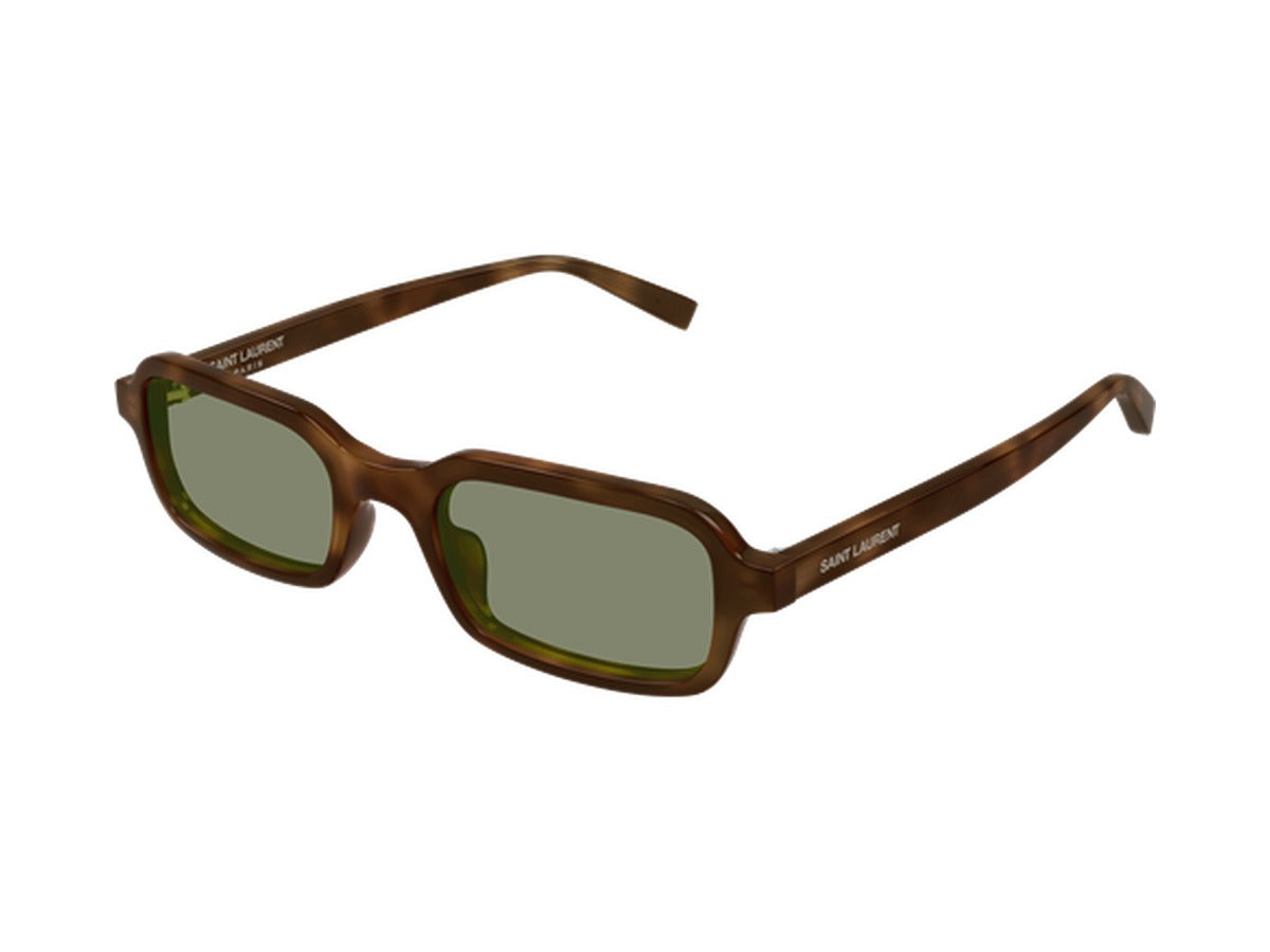 Saint Laurent SL 908-003 sunglasses - Havana / Green