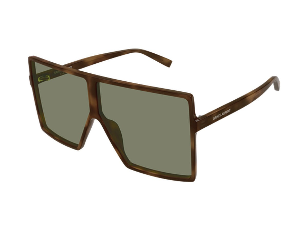 Saint Laurent SL 909 BETTY S-003 sunglasses - Havana / Green