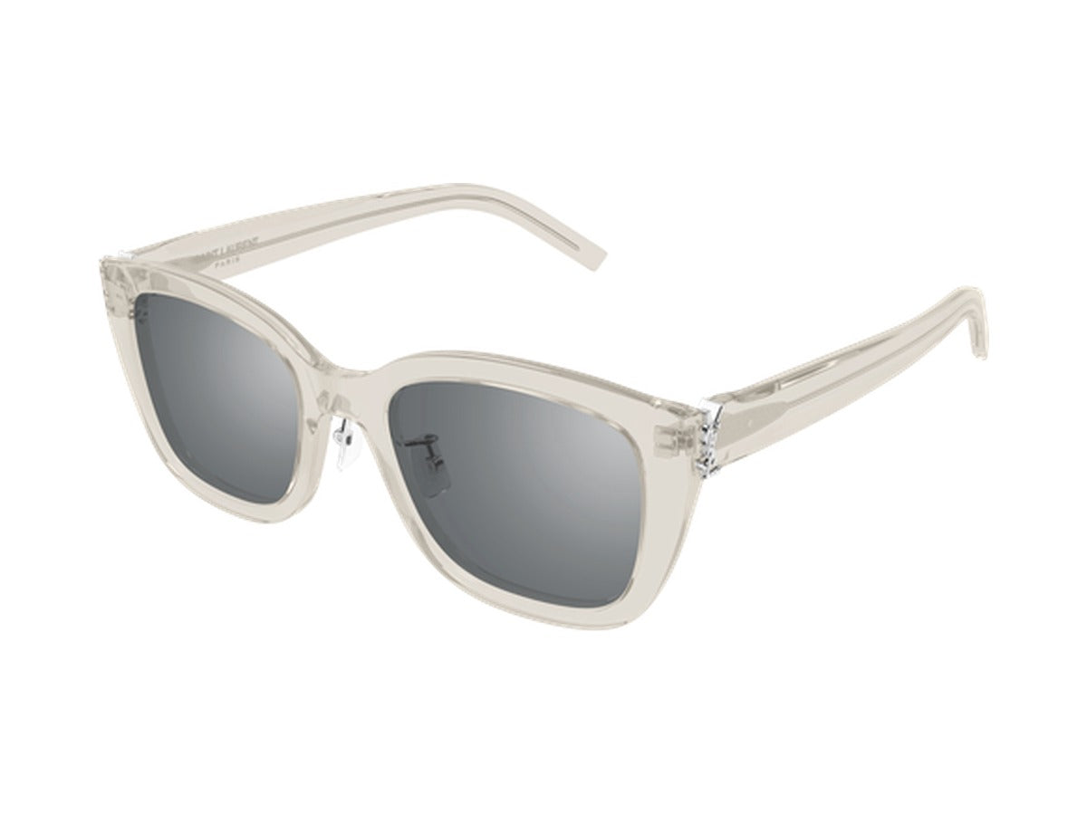 Saint Laurent SL M176/K-004 sunglasses - Beige / Silver