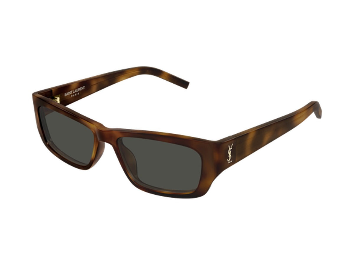 Saint Laurent SL M182 JAZZ-003 sunglasses - Havana / Grey 2