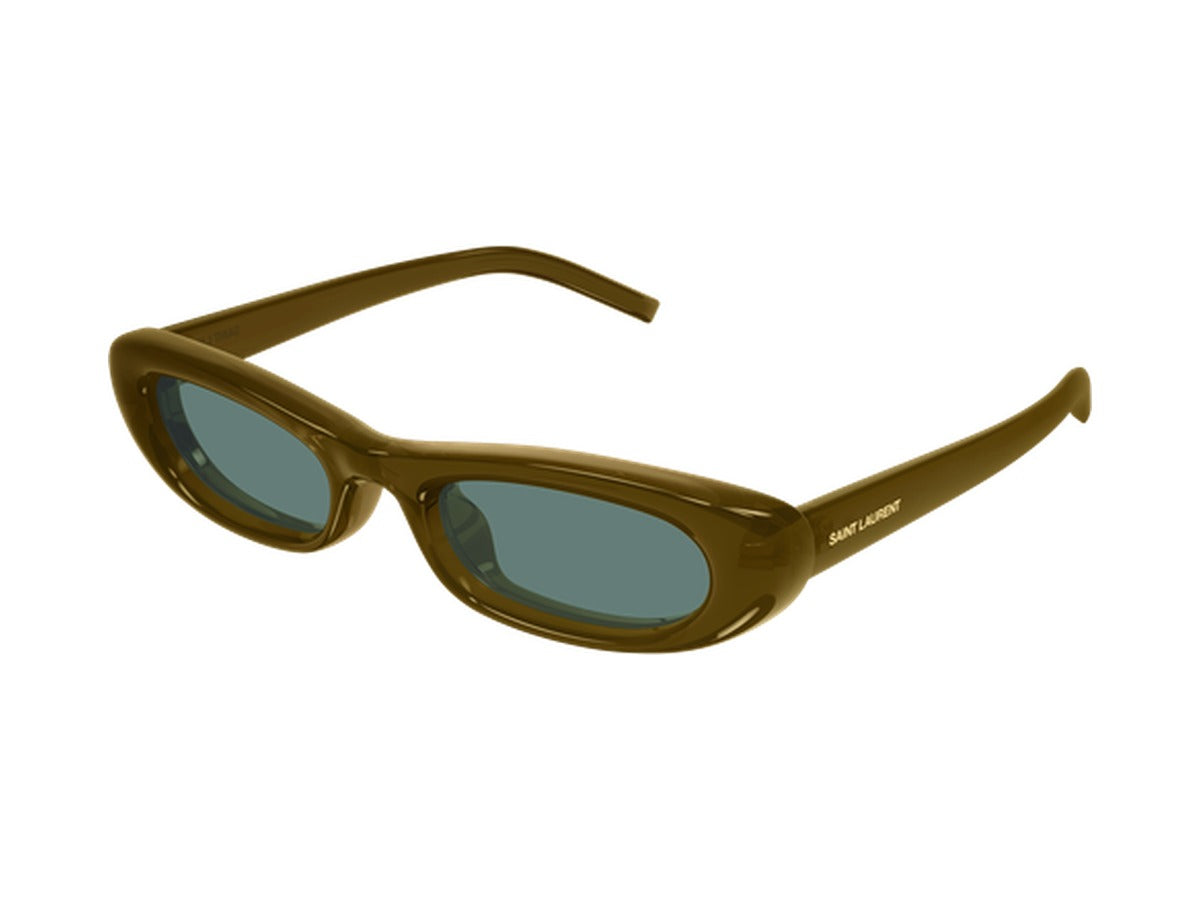 Saint Laurent SL 557 SHADE PLUMP-003 sunglasses - Brown / Green