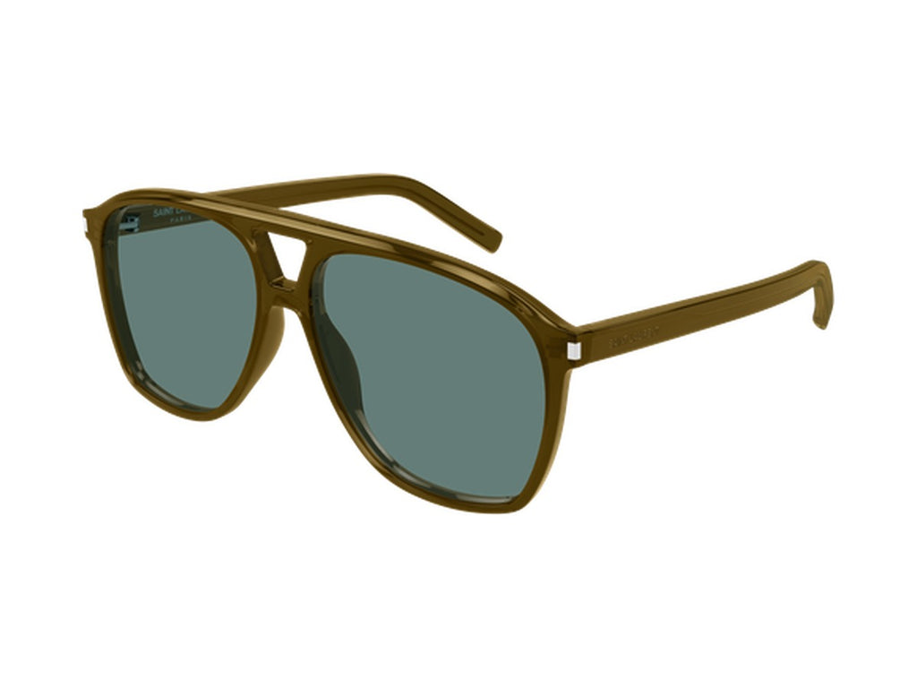 Saint Laurent SL 596 DUNE-009 sunglasses - Brown / Green