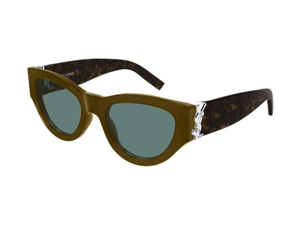 Saint Laurent SL M94-013 sunglasses - Brown & Havana / Green