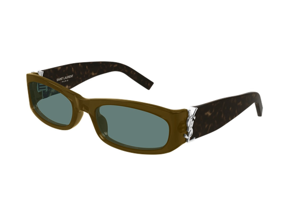 Saint Laurent SL M152-005 sunglasses - Brown & Havana / Green