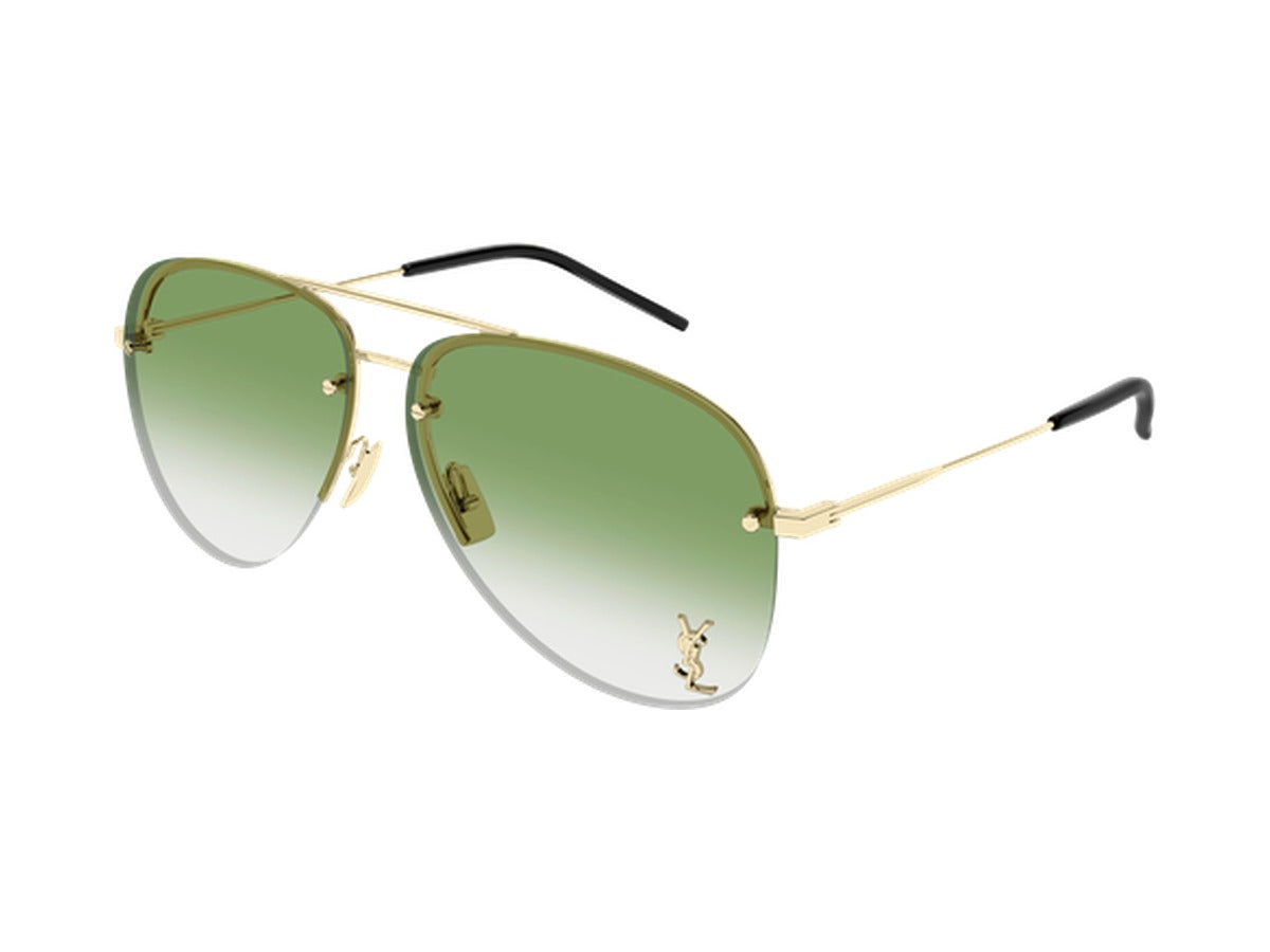 Saint Laurent CLASSIC 11 M-010 sunglasses - Gold / Green