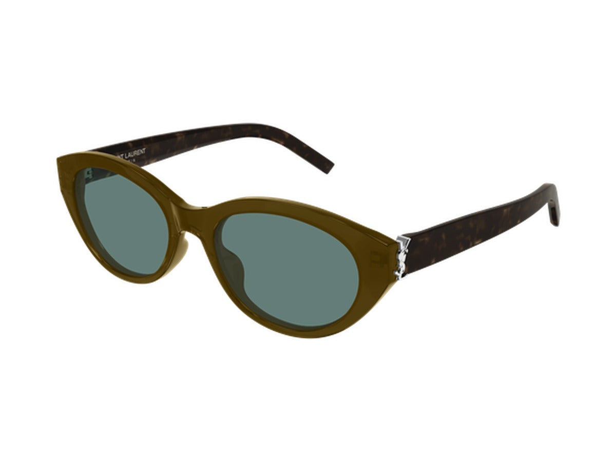 Saint Laurent SL M148-005 sunglasses - Brown & Havana / Green