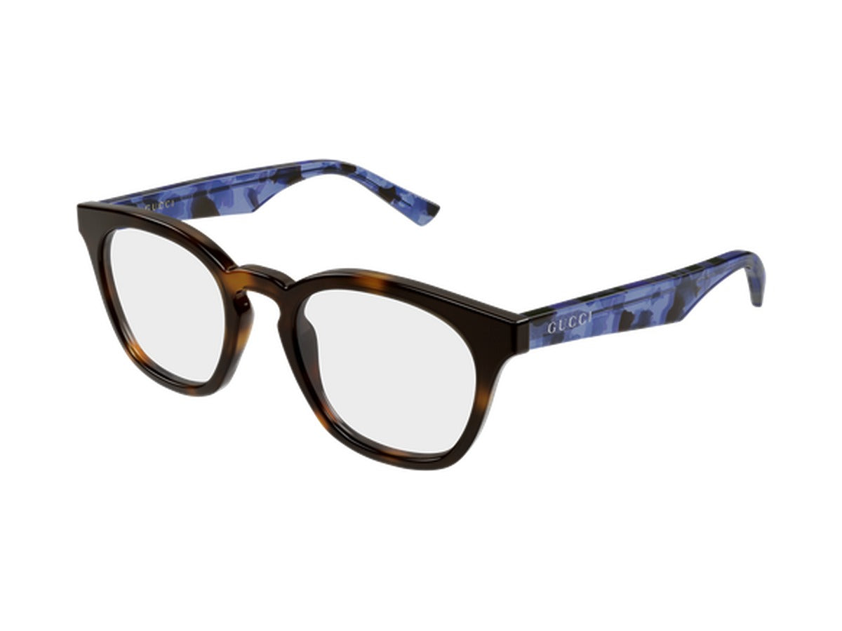 Gucci GG2185O-007 glasses - Havana & Blue