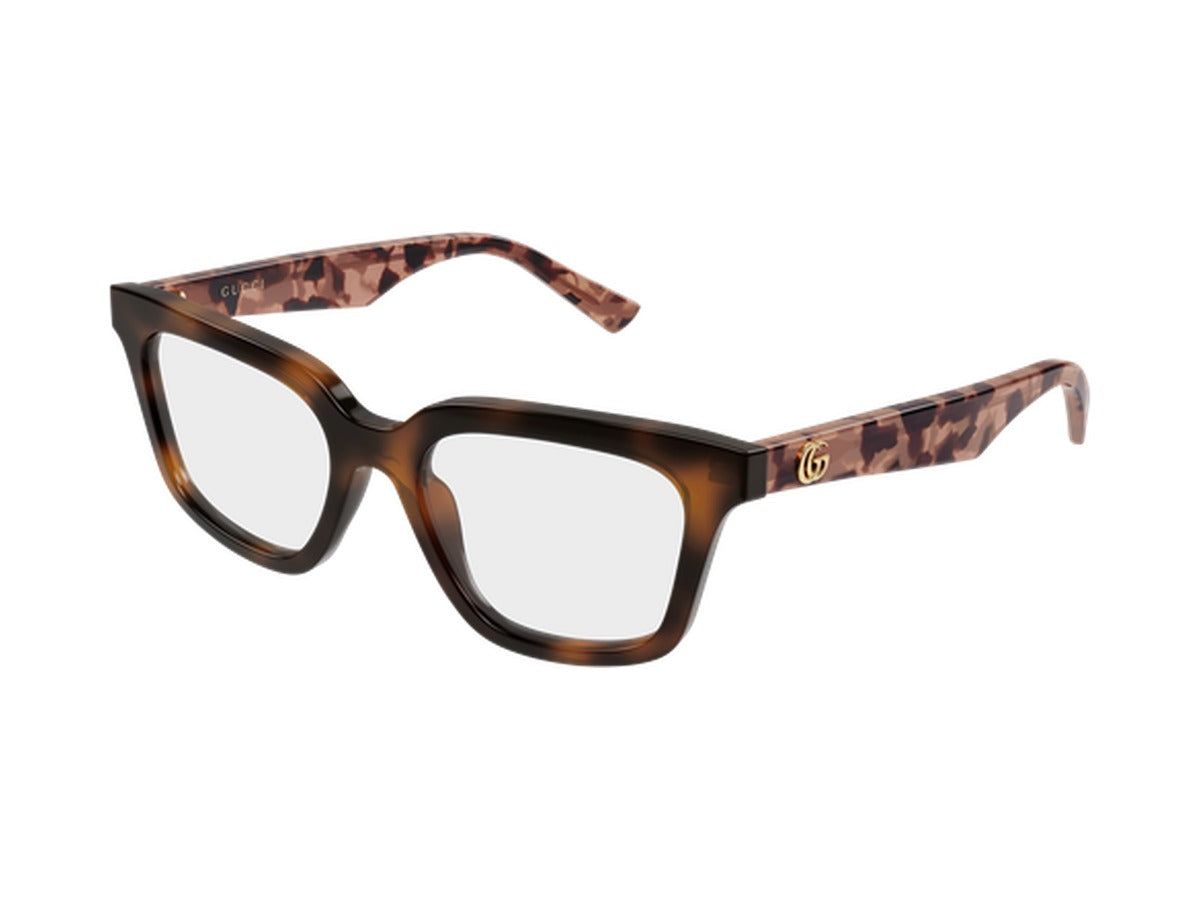Gucci GG2180O-008 glasses - Havana & Red