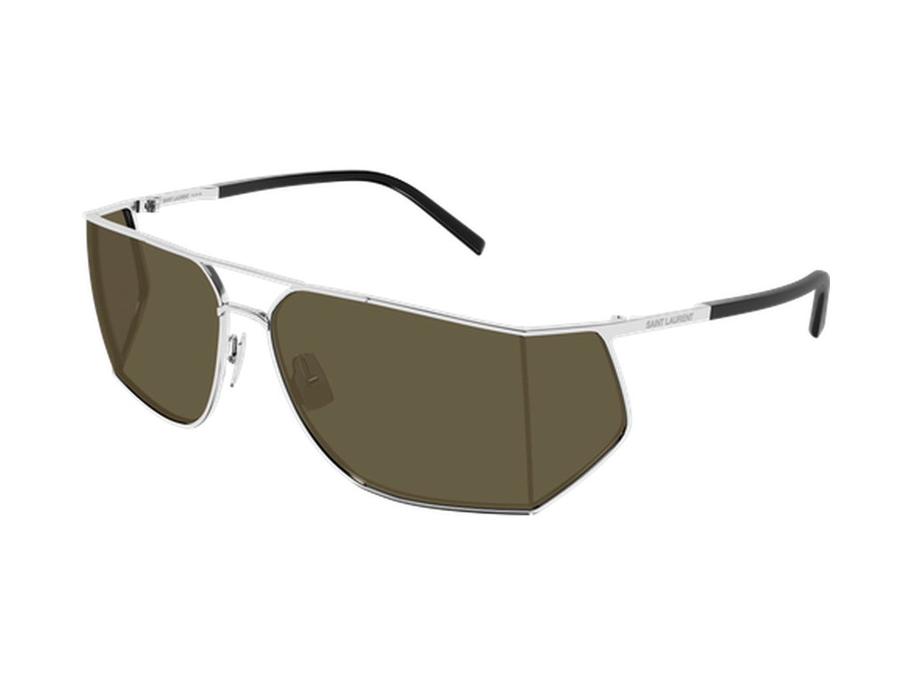 Saint Laurent SL 750-003 sunglasses - Silver / Brown